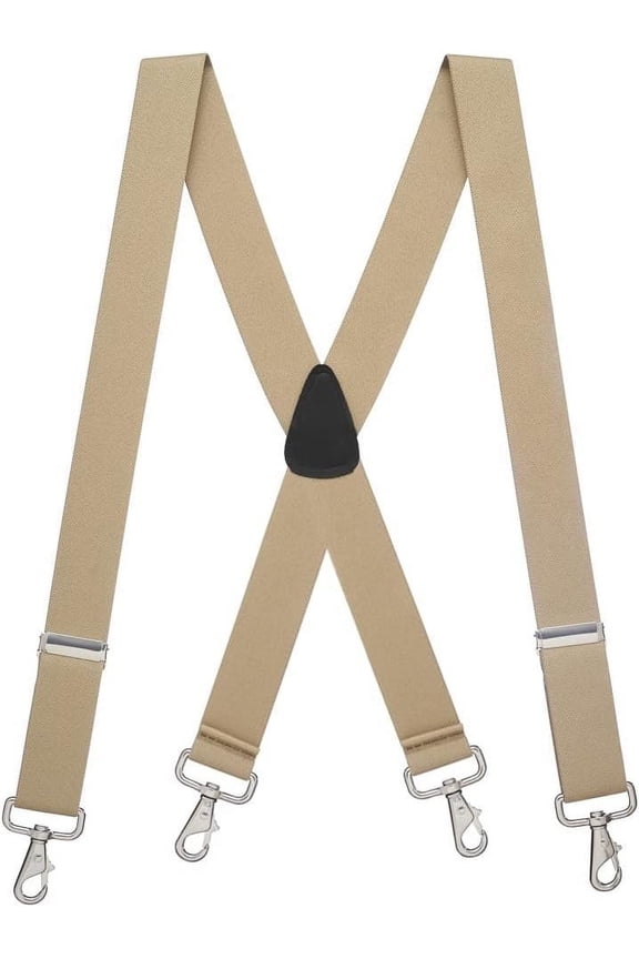 Suspender Store Solid Color Suspenders - 1.5-Inch Wide - X-Back - Trigger Snap - 9 Color & 4 Sizes Including Big & Tall
