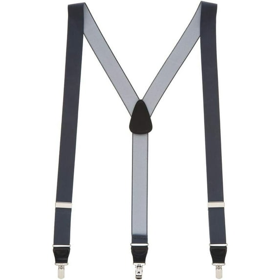 SuspenderStore Solid Color Y-Back Suspenders - 1.25-Inch Wide Elastic - Clip - 3 Sizes