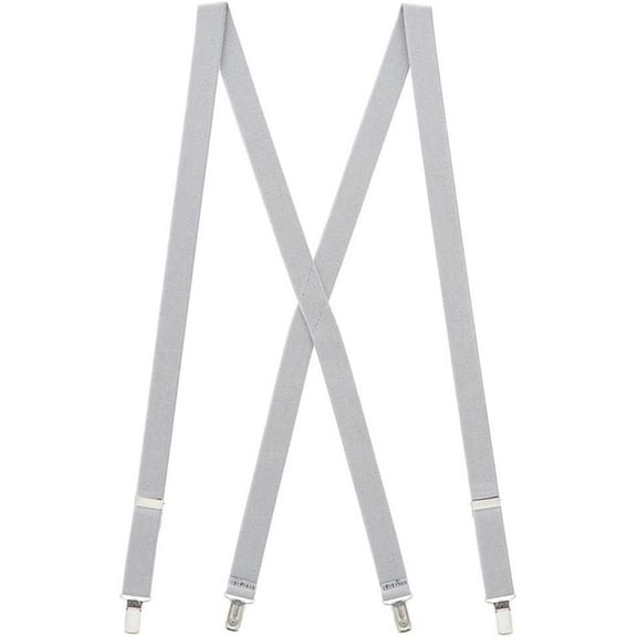 SuspenderStore Solid Colors X-Back Suspenders - 1-Inch Wide Elastic - Clip - Many Colors & 3 Sizes!