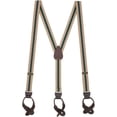thumbnail image 1 of SuspenderStore Striped Y-Back Suspenders - 1-Inch Wide Elastic - Button - 3 Sizes, 1 of 4