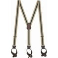 thumbnail image 1 of SuspenderStore Striped Y-Back Suspenders - 1-Inch Wide Elastic - Button - 3 Sizes, 1 of 4