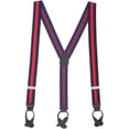 thumbnail image 1 of SuspenderStore Stripes, Dots, And Checked Suspenders - 1.5-Inch Wide Elastic - Button - 3 Sizes, 1 of 4