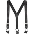 thumbnail image 1 of SuspenderStore Stripes, Dots, And Checked Suspenders - 1.5-Inch Wide Elastic - Button - 3 Sizes, 1 of 4