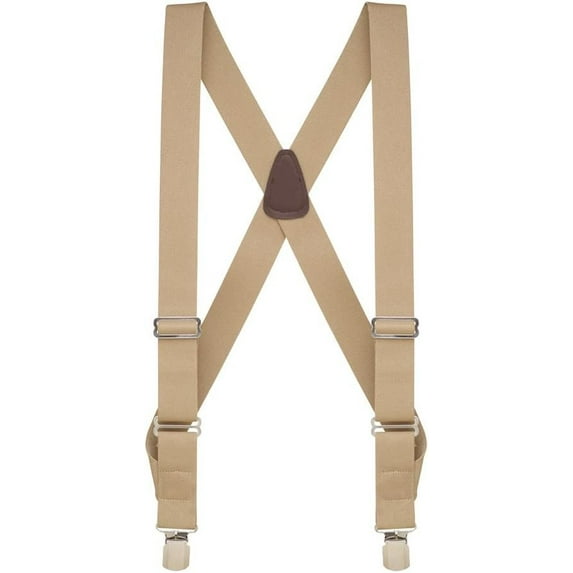 SuspenderStore Trucker Side Clip Suspenders - 1.5-Inch Wide Elastic - Pin Clip - 3 Colors-4 Sizes Including Big & Tall