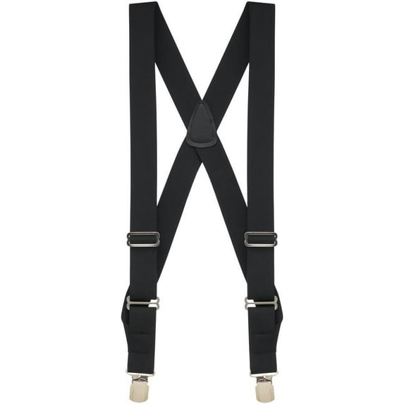 SuspenderStore Trucker Side Clip Suspenders - 1.5-Inch Wide Elastic - Pin Clip - 3 Colors-4 Sizes Including Big & Tall