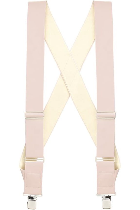 Undergarment Suspenders - Beige - Side Construction Clip - 3 Sizes