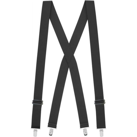 SuspenderStore Undergarment Suspenders - Nickel Clip - 2 Colors & 4 Sizes, Including Big & Tall