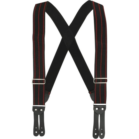 SuspenderStore Welch Tuff Stuff Button Work Suspenders - 2 Inch Wide