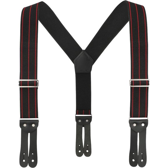 SuspenderStore Welch Tuff Stuff Button Work Suspenders - 2 Inch Wide