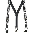 thumbnail image 1 of SuspenderStore White Music Notes On Black Suspenders - Button - 3 Sizes, 1 of 4