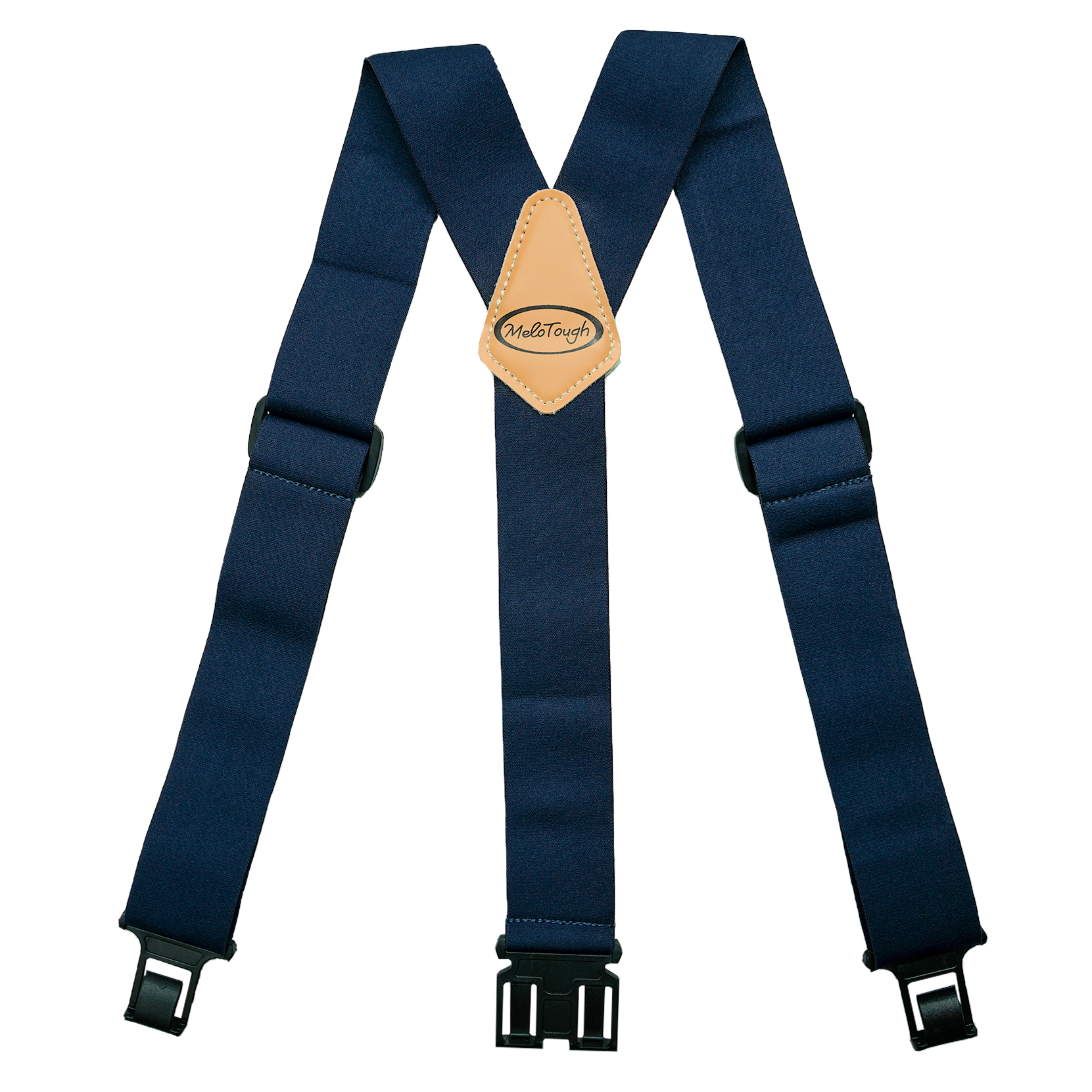 Men’s Y-Shaped Wide Heavy Duty Suspenders With 4 Metal Clips Adjustable Elastic Straps