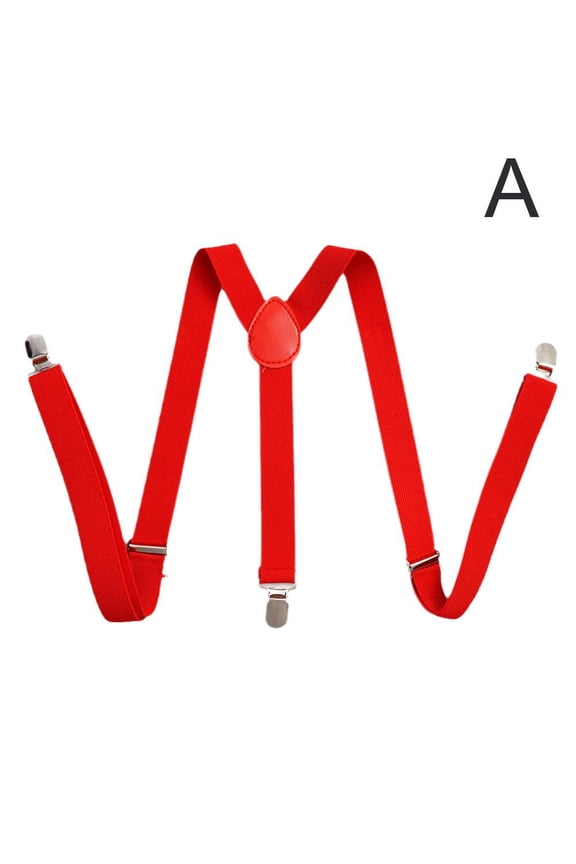 Suspenders Men Color Polyester Elastic Adult Pant Y-Shape Brace With Suspenders 3 Clips C0D0 Busin Men Husband Braces Belt