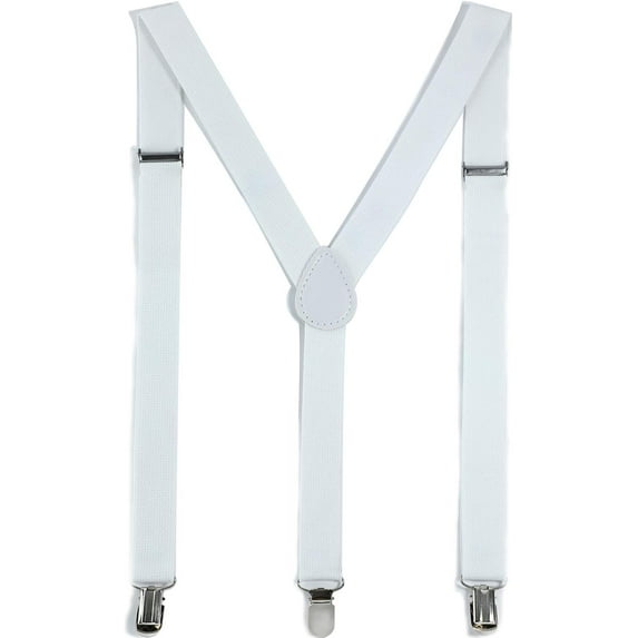 Suspenders for Adult Y Shape with Strong Metal Clips Adjustable Elastic Braces Y Style One Size Fits All Wide.