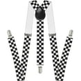 thumbnail image 1 of Suspenders for Men - Adjustable Mens Womens Wedding Costume Tuxedo Suit Jeans Suspenders with Strong Clips, 1 of 1