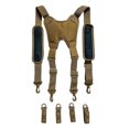 thumbnail image 1 of Suspenders for Men For Thick Trouser Heavy Duty Adjustable 2.25 inch Paddle Braces with 4 Strong Loops Khaki, 1 of 4