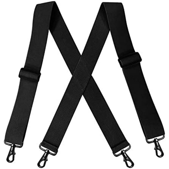 Suspenders for Men Heavy Duty Adjustable Elastic 2’ Widened four hook Men's Suspenders Obese people have better results