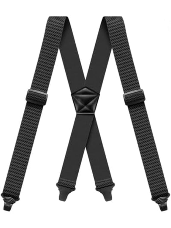 Suspenders for Men Heavy Duty Hidden Suspenders Work Airport Friendly with Plastic Gripper Clasps Braces for Trousers