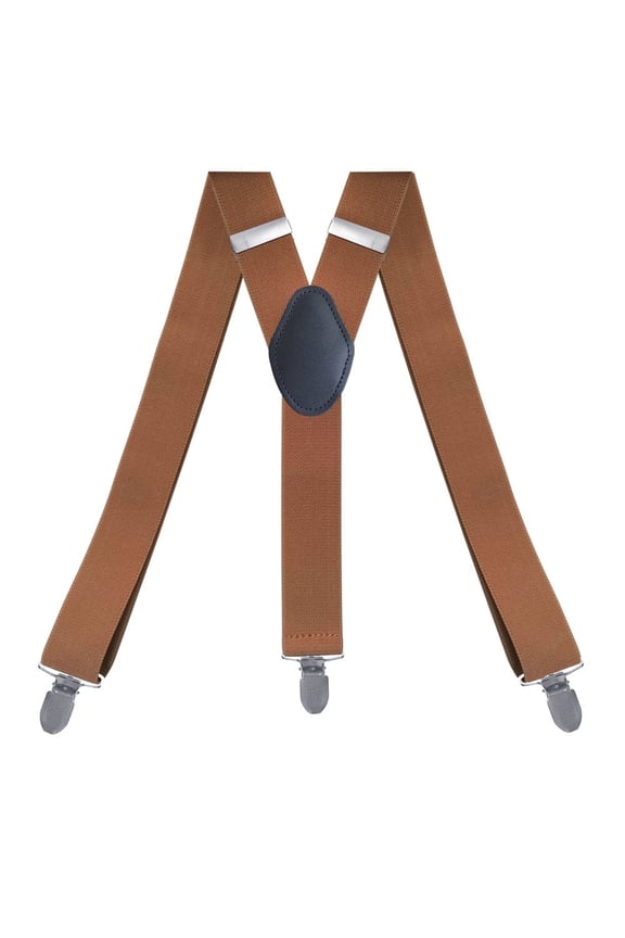 Suspenders for Men Premium with Very Strong Clips - One Size Adjustable - Wide Heavy Duty Braces for Men Trousers