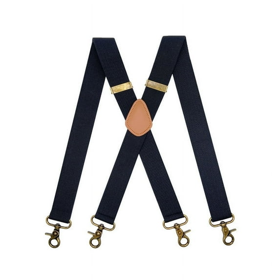 Suspenders for Men Swivel Snap Hooks Black Elastic Formal Heavy Duty Braces Big And Tall Business