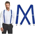 thumbnail image 1 of Suspenders for Men Women with Clips,1.4" Adjustable X-Back for Work, Men Suspenders for Jeans, Suspenders, 1 of 1