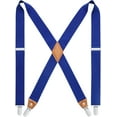 thumbnail image 1 of Suspenders for Men X-Back 1.4" Adjustable Elastic Suspender Braces Strong 4 Clips for Work Trousers Wedding, 1 of 1