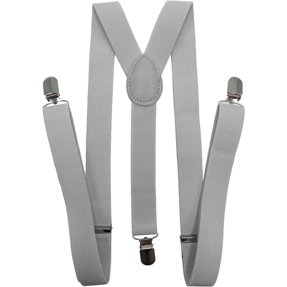 Suspenders for Women and Men | Elastic, Adjustable, Y-Back | Pant Clips, Tuxedo Braces