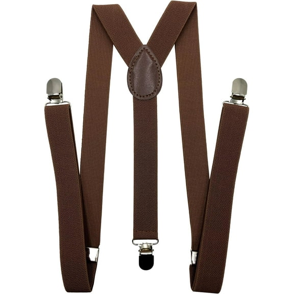 Suspenders for Women and Men | Elastic, Adjustable, Y-Back | Pant Clips, Tuxedo Braces