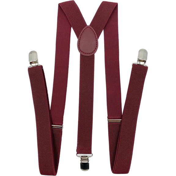 Suspenders for Women and Men | Elastic, Adjustable, Y-Back | Pant Clips, Tuxedo Braces