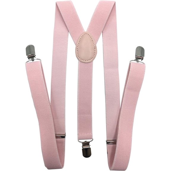 Suspenders for Women and Men | Elastic, Adjustable, Y-Back | Pant Clips, Tuxedo Braces