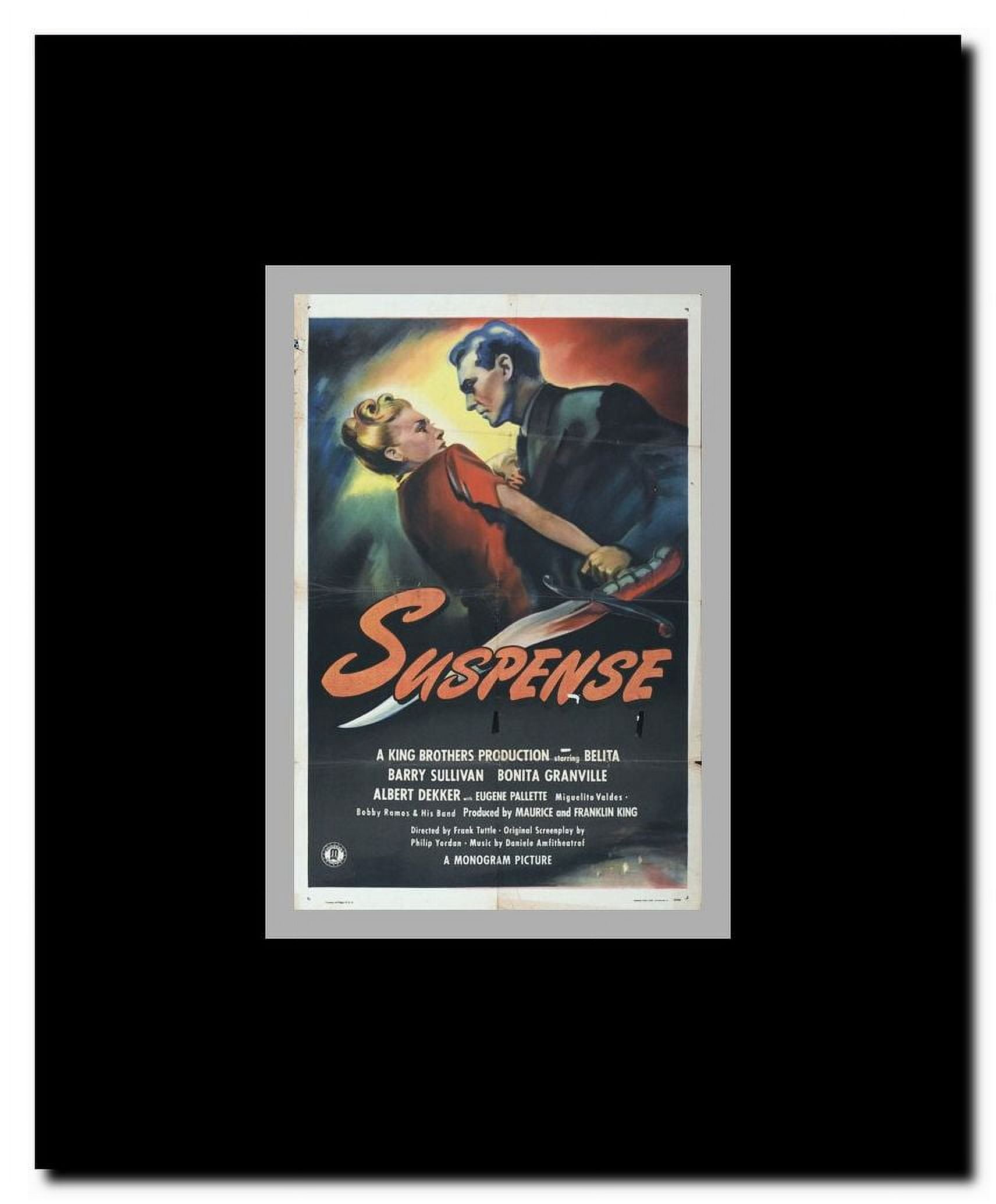 Suspense Framed Movie Poster