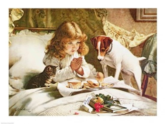 Suspense poster Canvas Art - Charles Burton Barber (24 x 18)