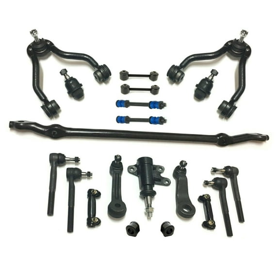 Suspension 20 Pc Kit Center Link with Idler & Pitman Arms Tie Rod Ends Lower Ball Joints Control Arms & Ball Joints Rear & Front Sway Bars Fits select: 1995-2000 CHEVROLET TAHOE