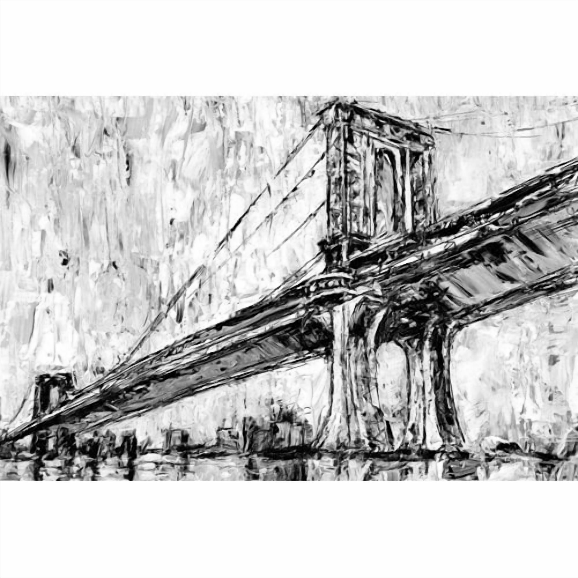 "Suspension Bridge I" Painting Print on Wrapped Canvas