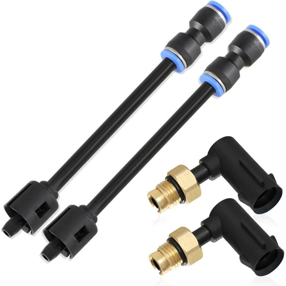 Suspension Elbow Air Strut Repair Kits  Compatible with Jeep Grand Cherokee Dodge Ram 1500 Replace#: 68084809AA 2PCS with Hoses