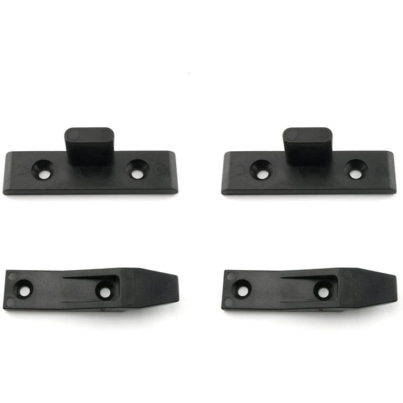 Suspension Fitting 2Set Black ABS Plastic Quick Fitting Furniture Panel Joint Bracket Fast Installation Push-On Clip for Roman Column, Wall cladding, partition Wall, Cabinet Panels