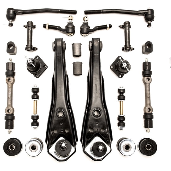 Suspension Kit Front Side Rubber Steel Black Greasable