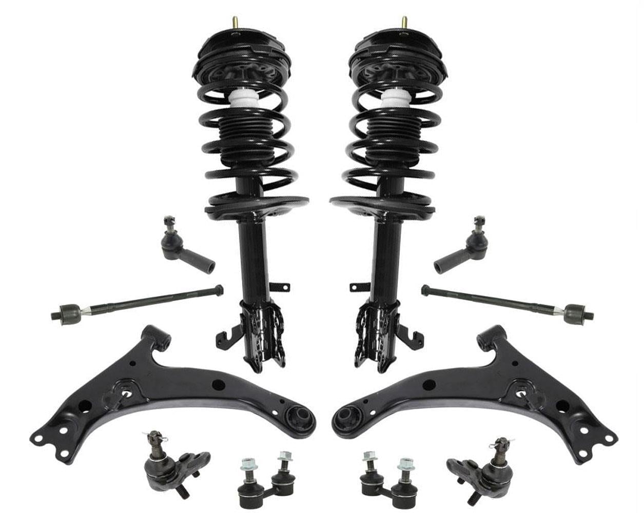 Suspension Kit with Struts Control Arms Tie Rods 12pc for Toyota ...