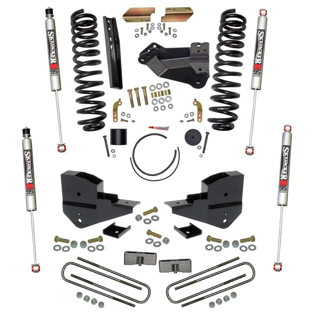 Suspension Lift Kit - 4 in Lift - Shocks / Coil Springs / Blocks ...