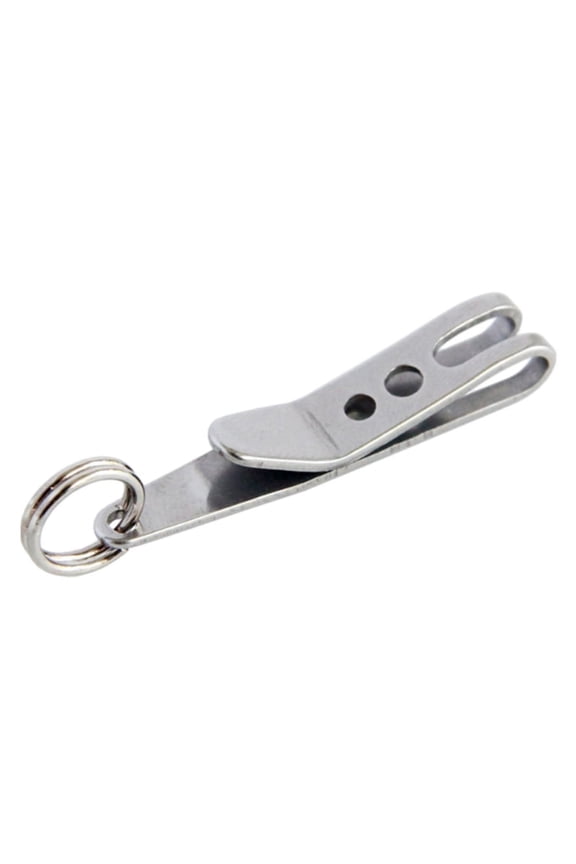 Suspension Pocket Clip Stainless Steel Belt Key Holder Portable Keychain Outdoor Key Suspension Tool Easy to Use