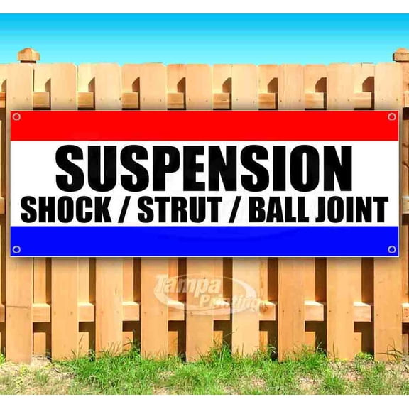 Suspension Shock Strut Ball Joint 13 oz Vinyl Banner With Metal Grommets