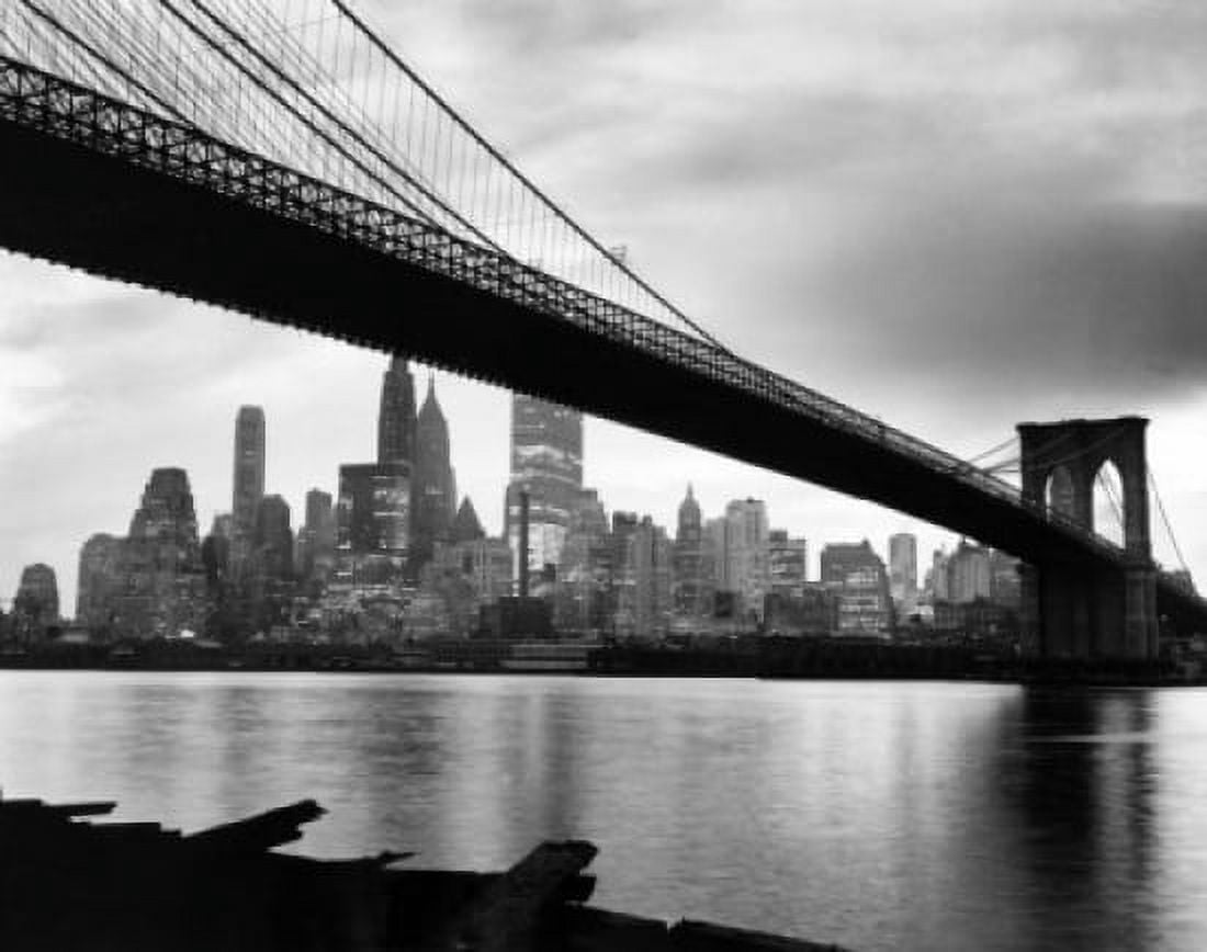 Suspension bridge across a river Brooklyn Bridge New York City New York USA Canvas Art - (18 x 24)