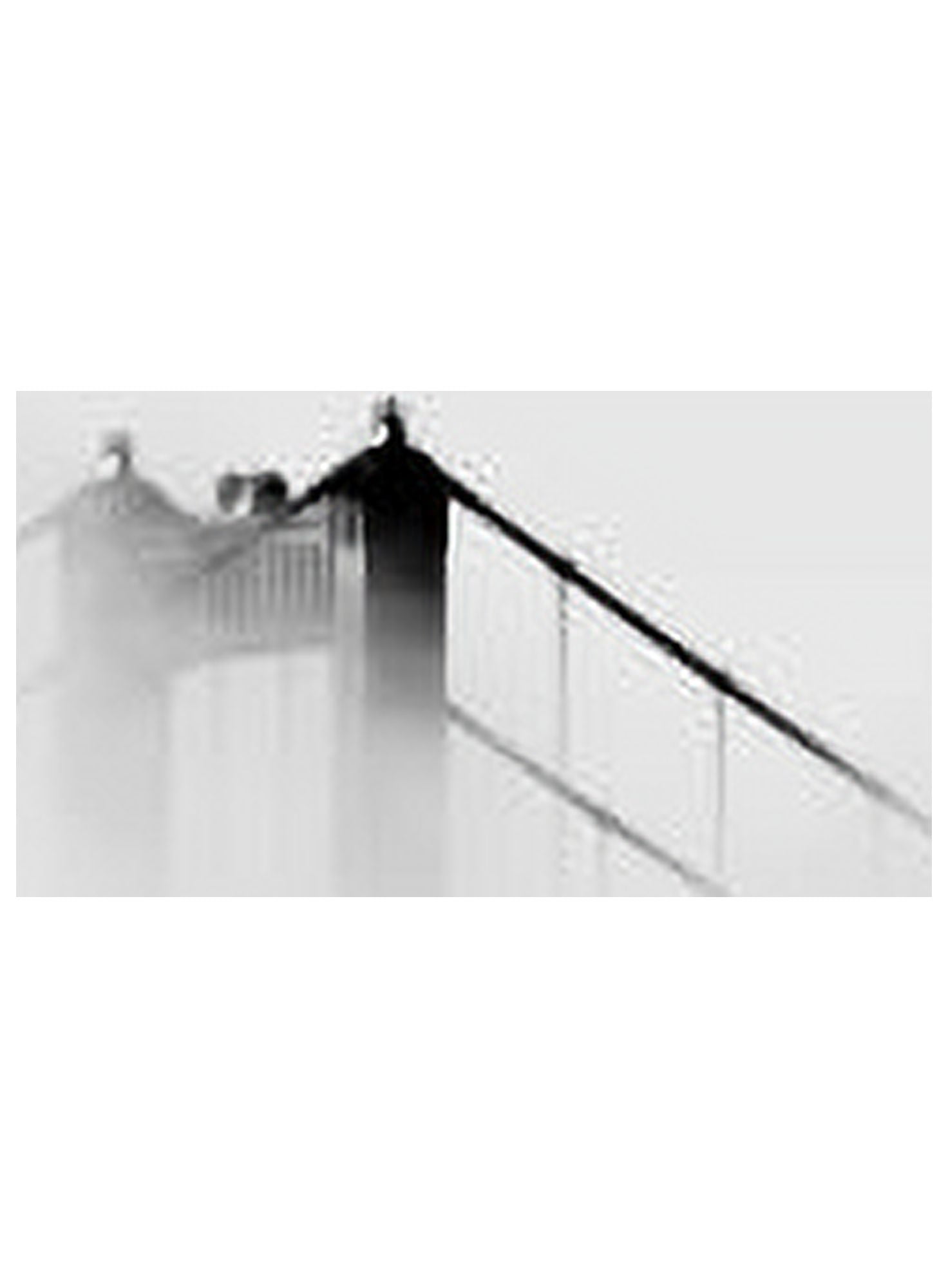 Suspension bridge covered with fog Golden Gate Bridge San Francisco Bay San Francisco California USA Canvas Art - Panoramic Images (18 x 24)