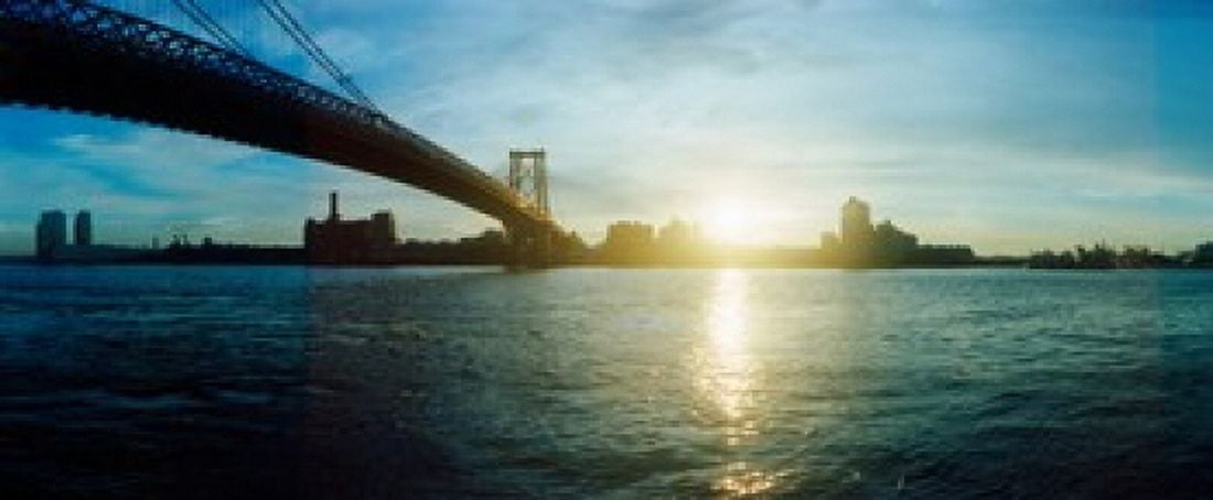 Suspension bridge over a river Williamsburg Bridge East River Lower East Side Manhattan New York City New York State USA Canvas Art - Panoramic Images (15 x 6)
