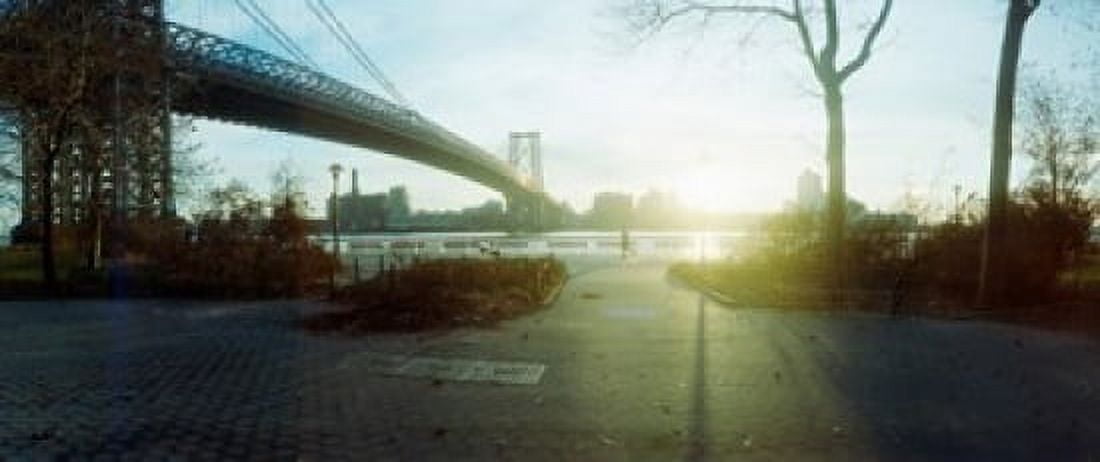 Suspension bridge over a river Williamsburg Bridge East River Lower East Side Manhattan New York City New York State USA Canvas Art - Panoramic Images (30 x 13)