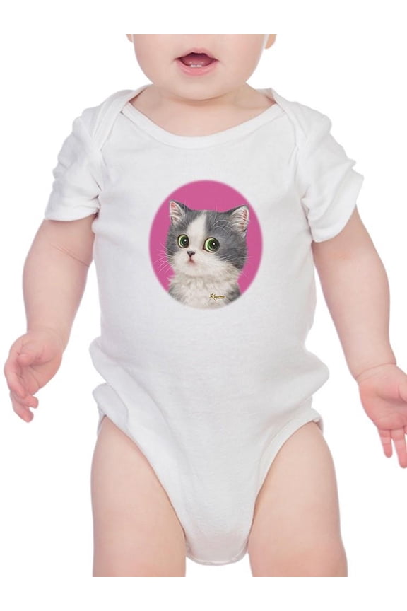 Suspicious Cat Bodysuit Infant -Kayomi Harai Designs, Newborn