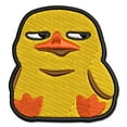 thumbnail image 1 of Suspicious Duck Bombastic Side Eye Applique Multi-Color Embroidered Hook & Loop Patch - 3 Inch Medium, 1 of 5