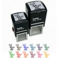 thumbnail image 1 of Suspicious and Sneaky Fox Self-Inking Rubber Stamp Ink Stamper - Black Ink - Small 1 Inch, 1 of 7
