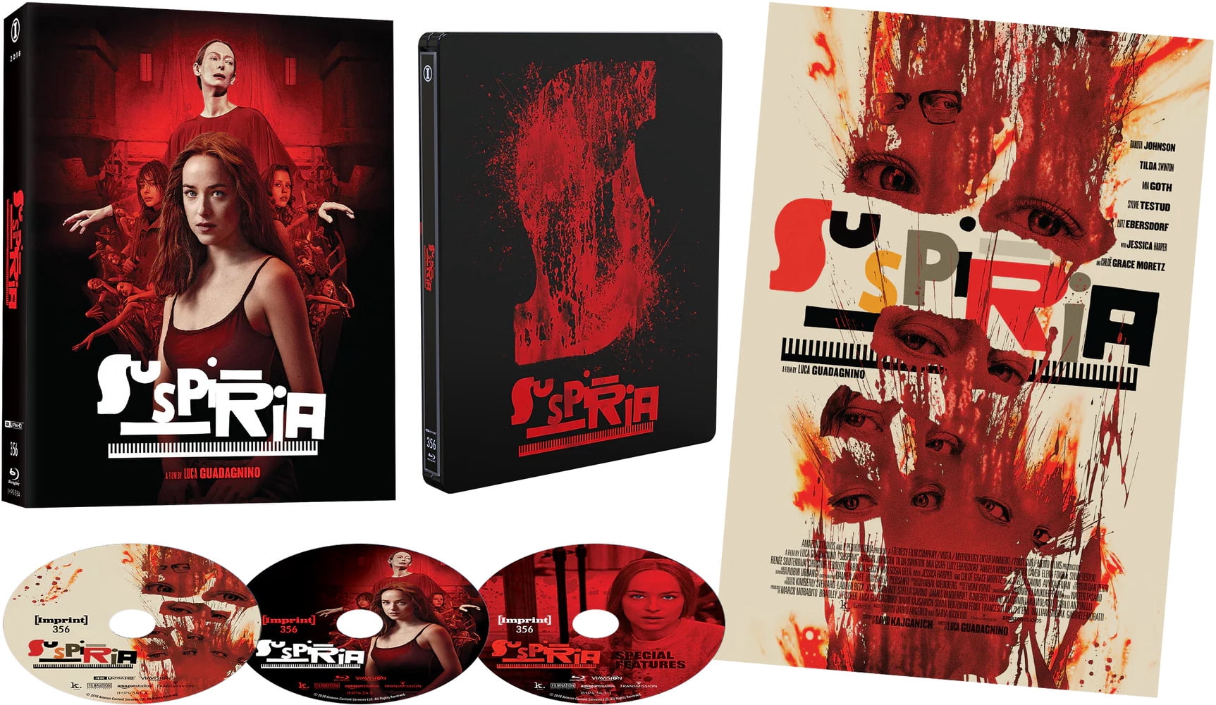 Suspiria (2018) - All-Region UHD Steelbook with Lenticular Cover & Poster (Steelbook)
