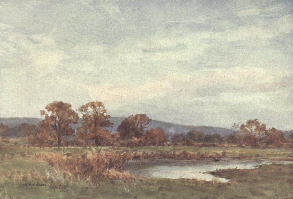 Sussex 1906 Near Hardham Canvas Art - Wilfrid Ball (18 x 24)