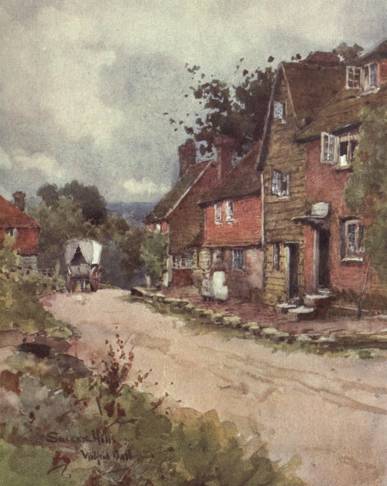 Sussex 1906 Sussex Hills Canvas Art - Wilfrid Ball (18 x 24)